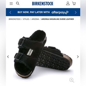 Birkenstock Arizona Shearling Suede Size 38/7.5